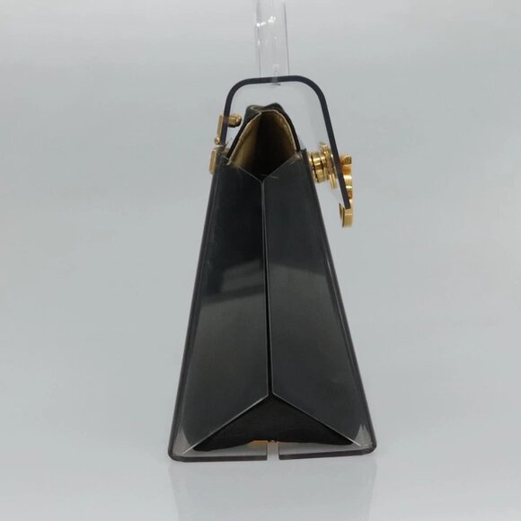 Salvatore Ferragamo Gancini Hand Bag plastic Clear Auth 79216 - Picture 4 of 14